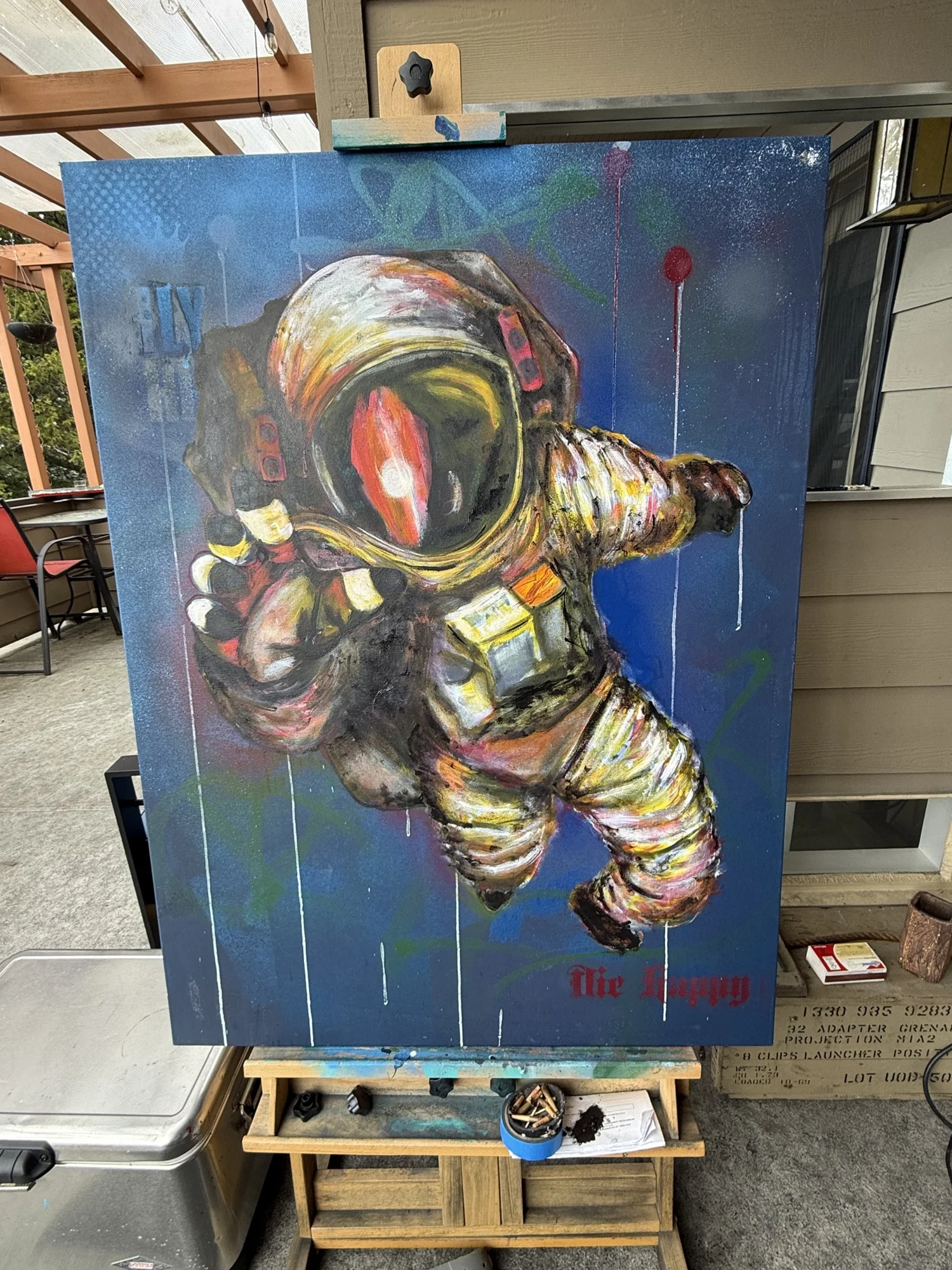 Astronaut painting