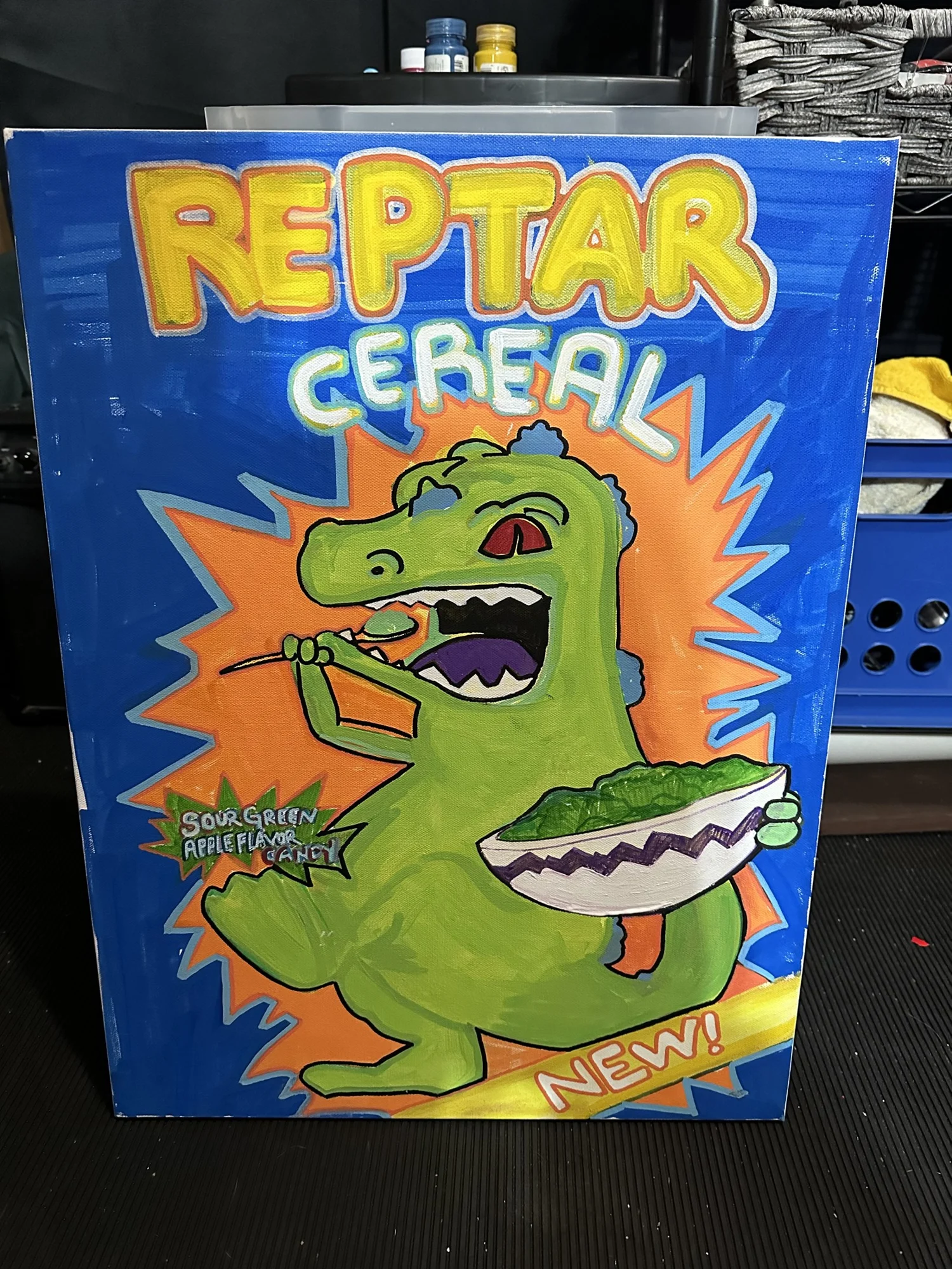 Reptar cereal box artwork