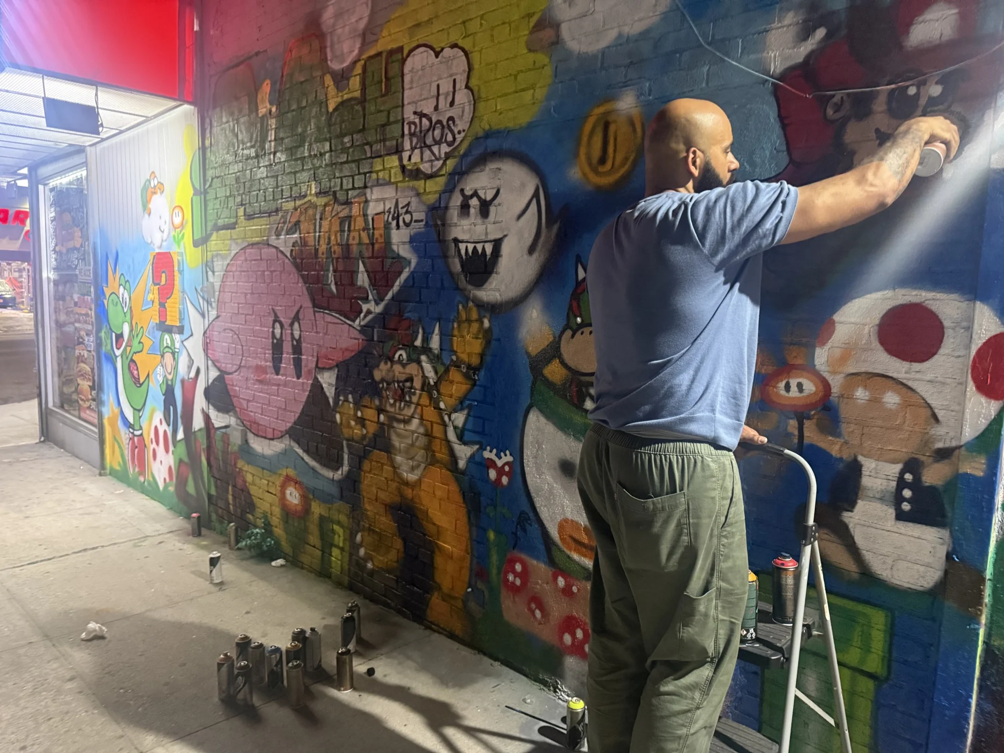 Painting the characters
