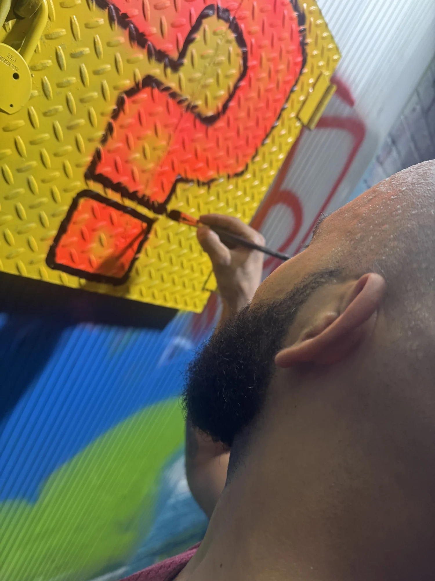 Brushwork up close
