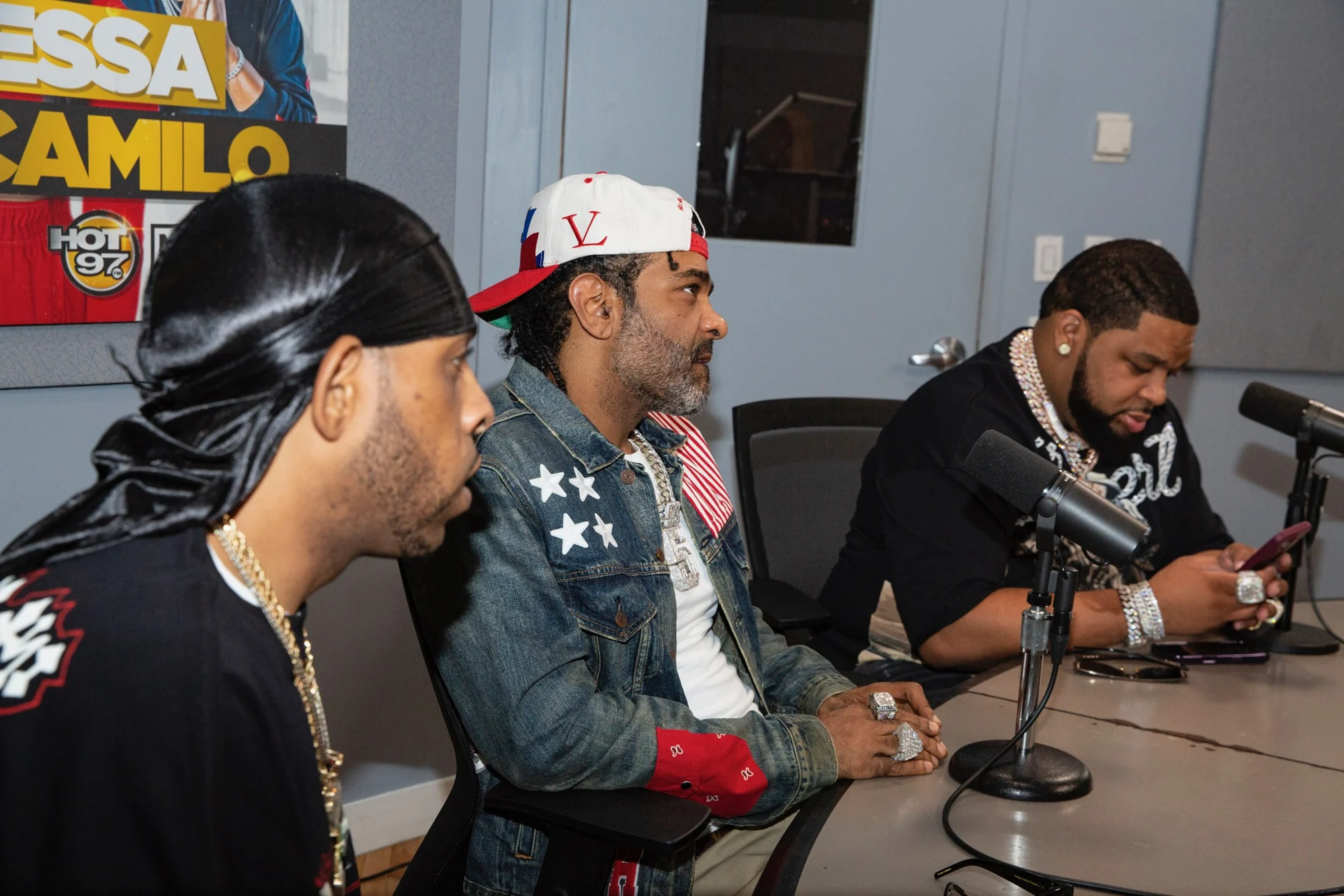 In the studio at Hot 97