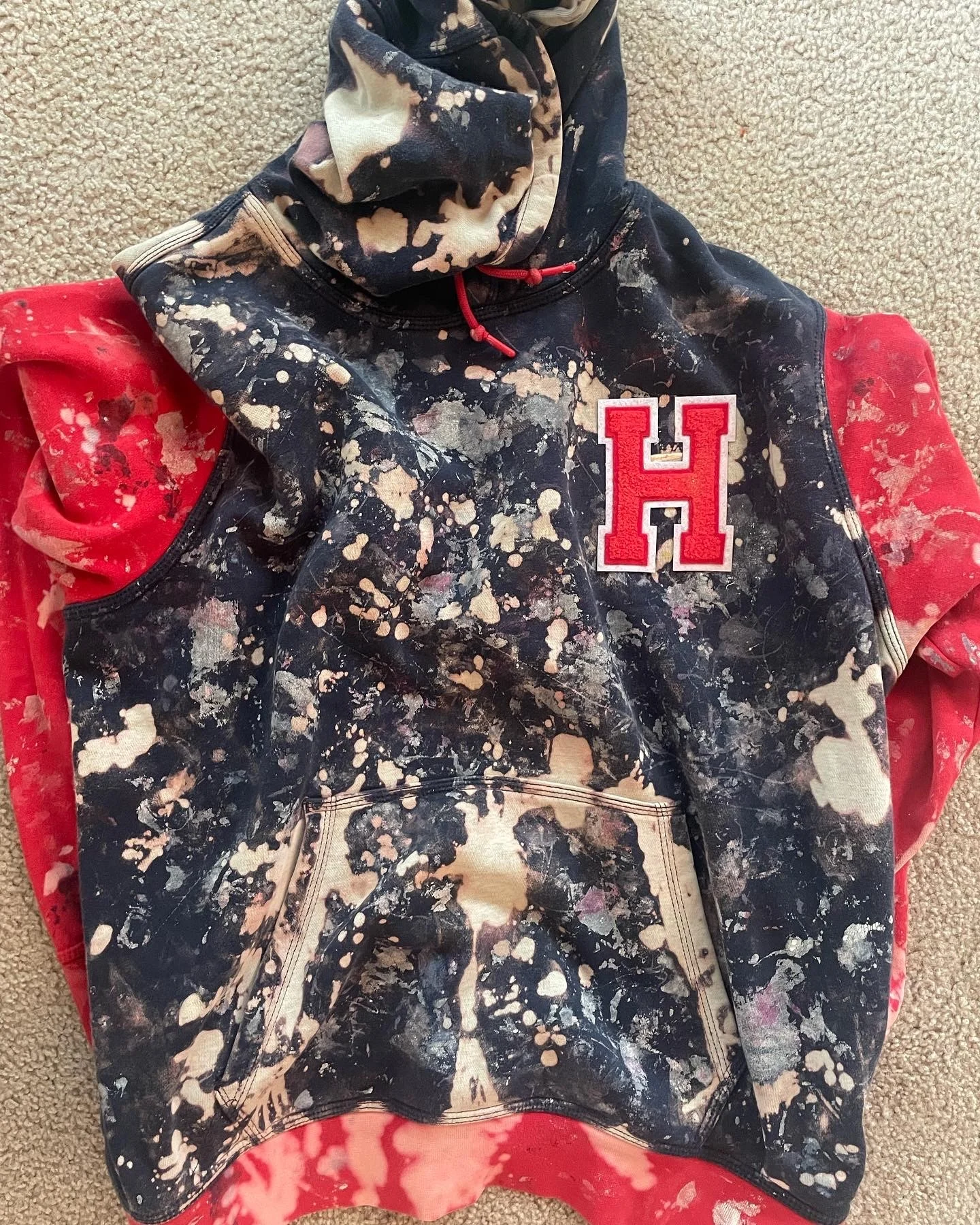 Paint-marked vest / letter patch