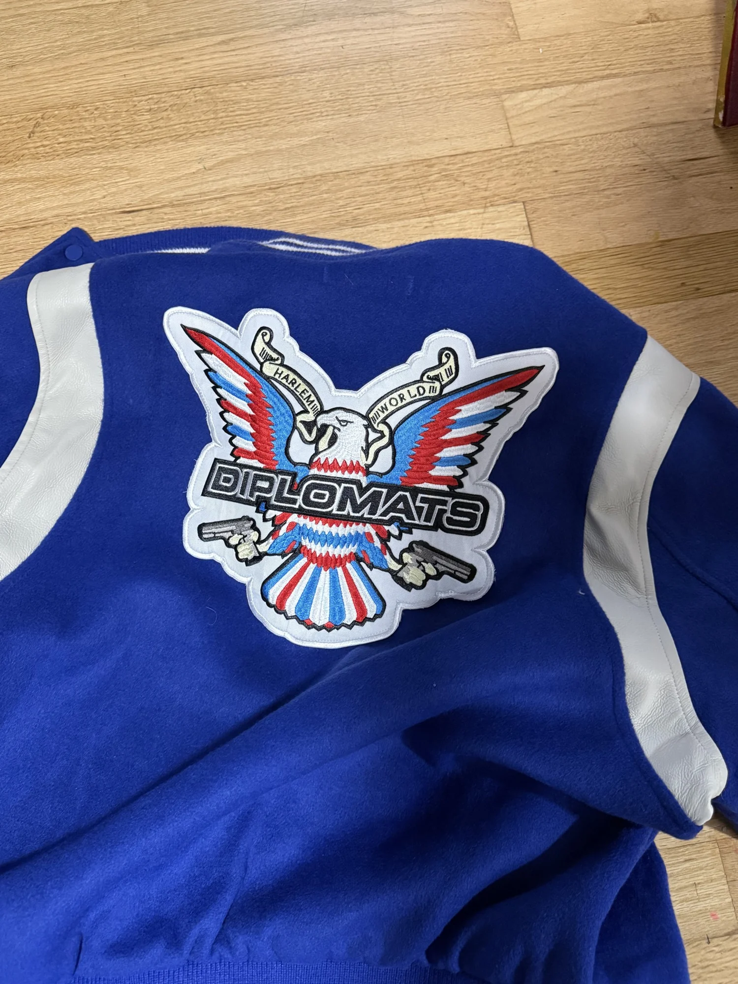 Varsity jacket / back detail